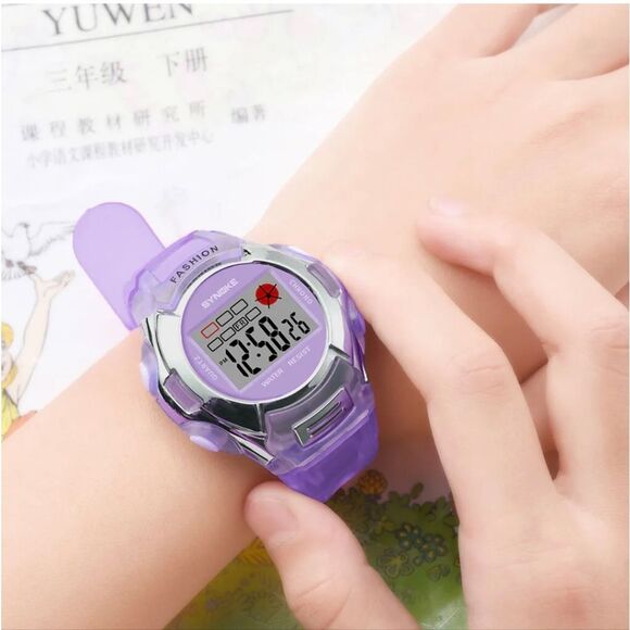Kids Girls Digital Sport Watch Waterproof Electronic Watches Alarm Wristwatch US - Picture 5 of 8